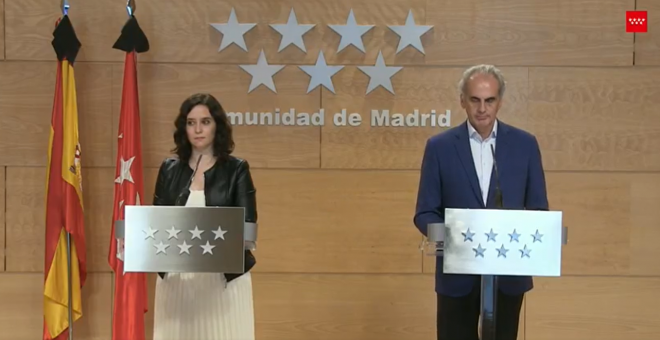 Ayuso tilda de "inexplicable" que Madrid no pase a la fase 1 y ataca al Gobierno de Sánchez: "Sigo pensando que es una motivación política"