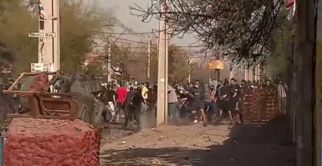 Violenta protesta en Chile por la escasez de alimentos durante la cuarentena