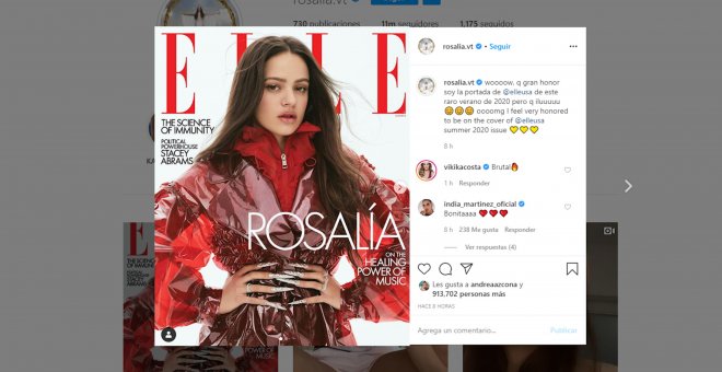 Rosalia, artista del verano para la revista 'Elle' en EEUU