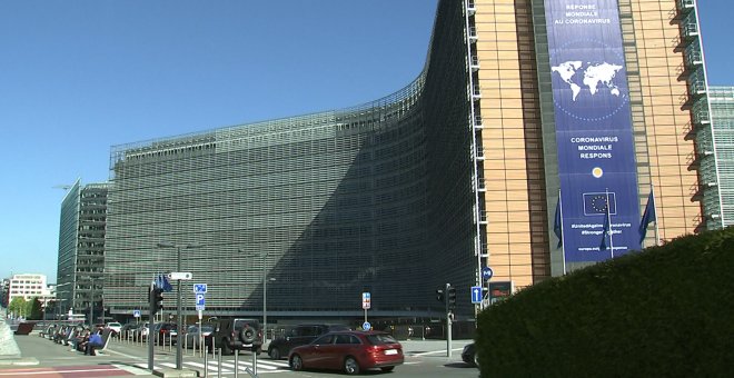 El exterior de la Comisión Europea, en Bruselas