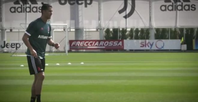 Cristiano Ronaldo y el resto de jugadores de la Juve ya trabajan en grupo