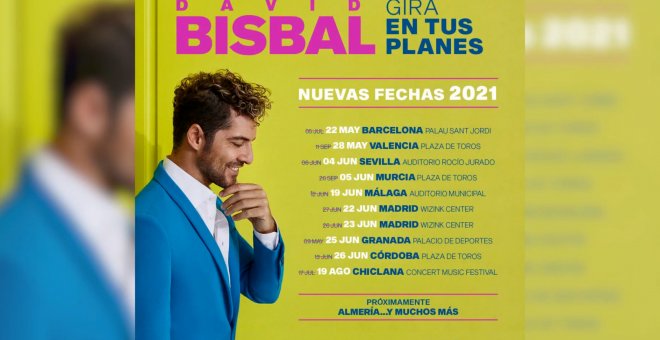 David Bisbal retrasa su gira a 2021