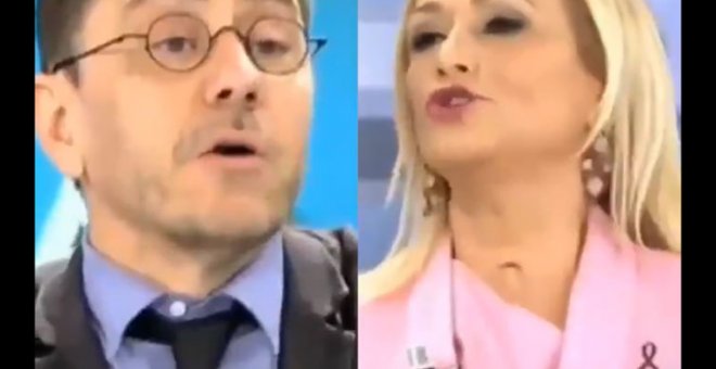 Monedero calla a Cifuentes al usar su misma lógica sobre Bildu: "Vosotros sois los herederos de Franco"