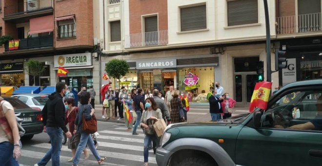 Manifestación convocada en Logroño por Vox contra la gestión del Gobierno