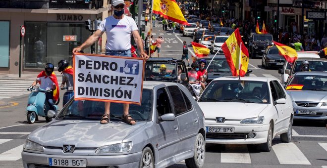 La protesta de Vox alcanza las principales ciudades de España pero con resultado desigual