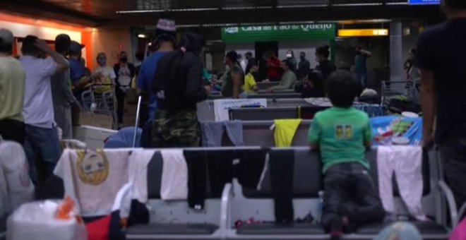 Atrapados en el aeropuerto de Sao Paulo a la espera de poder volver a casa