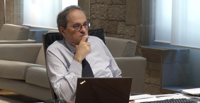 Torra, en videoconferencia con Moncloa y demás líderes autonómicos