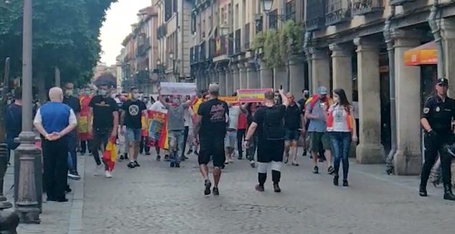 Manifestación en contra del Gobierno en Alcalá de Henares
