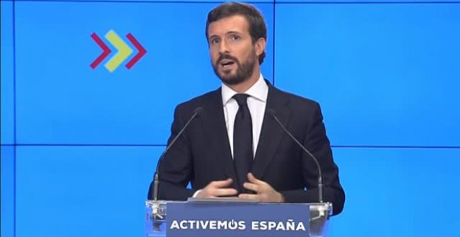 Casado: "Sánchez ha cambiado los pactos de la Moncloa por el pacto de Estella"