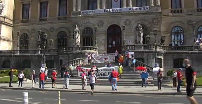 Vuelven las protestas de pensionistas en Bilbao