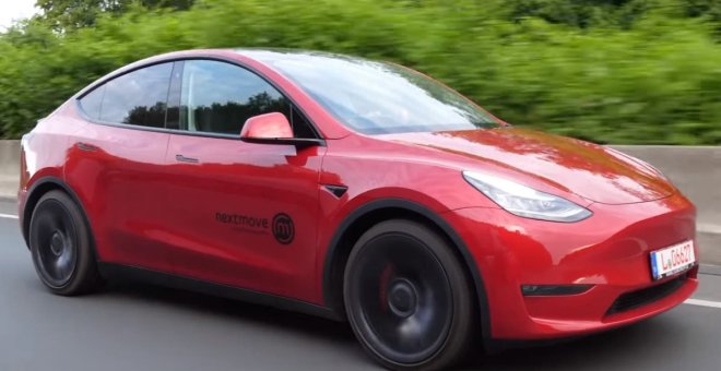 ¿Cuánta autonomía tiene un Tesla Model Y Performance a velocidad de Autobahn?