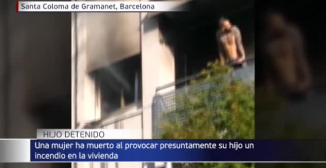 Detenido un joven de 37 años por prender fuego a su vivienda en Santa Coloma de Gramanet con su madre dentro