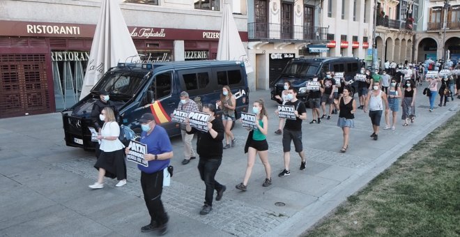 Manifestación en Bilbao para pedir la excarcelación del preso de ETA Patxi Ruiz