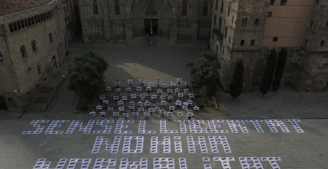 Òmnium recupera el carrer amb el desconfinament per reivindicar que "sense llibertat no hi ha normalitat"