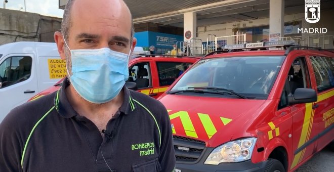 Bomberos describen el reparto de alimentos como "muy gratificante"