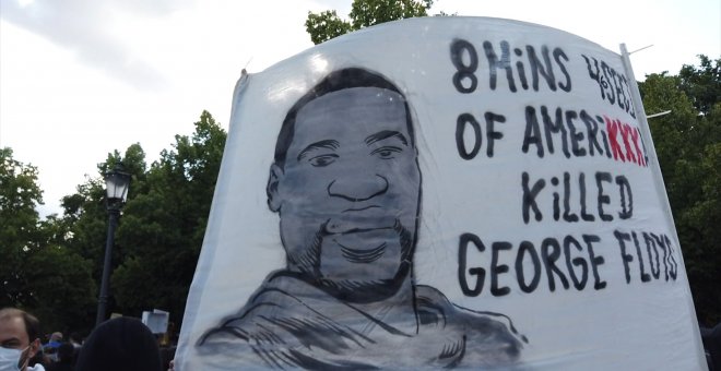 Manifestación en Berlín por la muerte de George Floyd