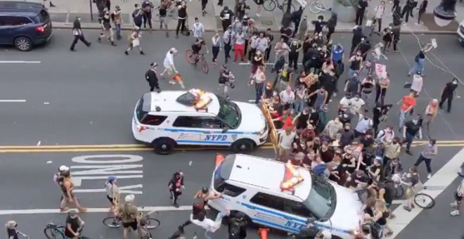 Denuncian los atropellos (literales) de la Policía de Nueva York contra los manifestantes