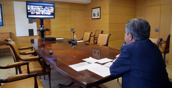 Revilla no va a "tolerar" que Cantabria reciba "cuatro migajas" del Estado para afrontar la crisis del coronavirus