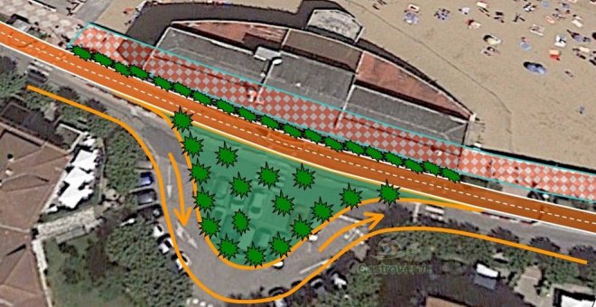 CastroVerde propone reurbanizar la zona del Miramar con una plaza