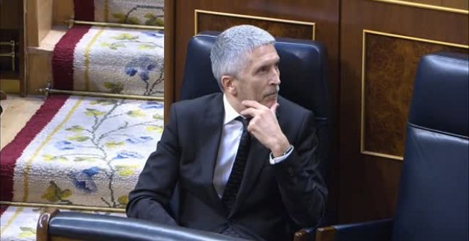 Marlaska recibe una ristra de insultos y reproches de la oposición en el Congreso