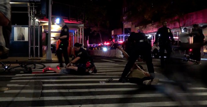 Choques entre manifestantes y Policía en Nueva York en una nueva jornada de protestas