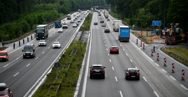 Circulación en la autopista A3 de Alemania