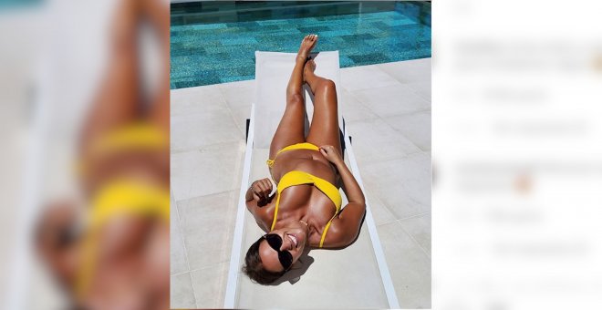 Paula Echevarría luce bikini y bronceado apenas empezado junio