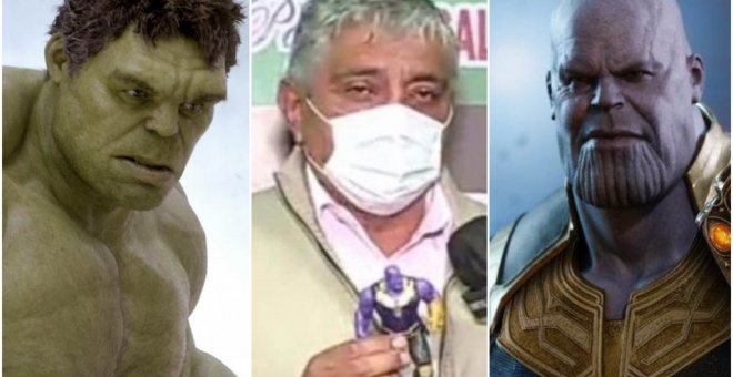 La surrealista explicación sobre la covid-19 del Gobierno de Bolivia con los muñecos de Thanos y Los Vengadores
