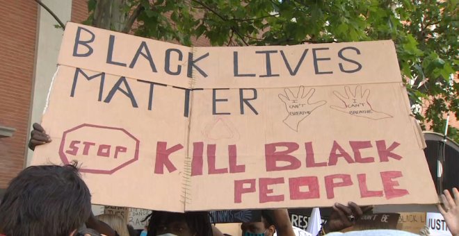 Manifestación de Black Lives Matter en Madrid