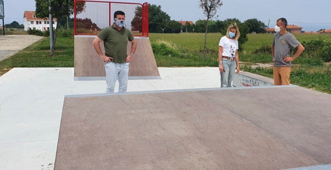 Finalizada la nueva pista de skate de Liencres