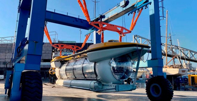 Este submarino eléctrico construido en España ofrece vistas panorámicas a 100 m de profundidad