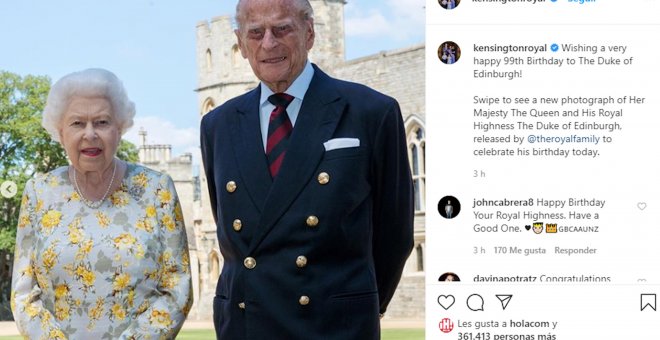 El Duque de Edimburgo cumple 99 años y su familia le felicita así