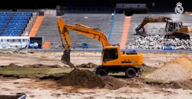 Así marchan las obras de remodelación del estadio del Real Madrid