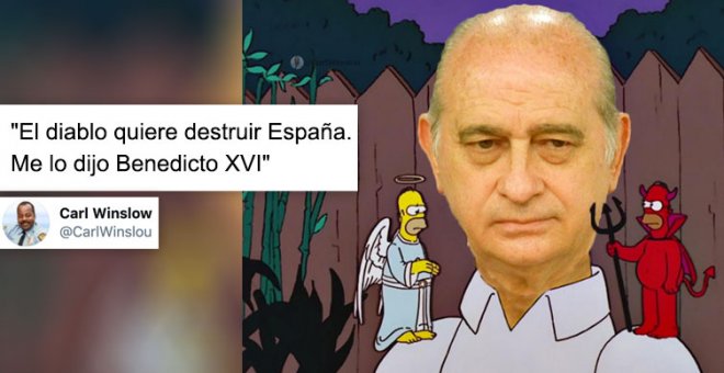 "Este señor fue ministro del Interior": las redes alucinan con las palabras de Fernández Díaz sobre el Papa y el diablo