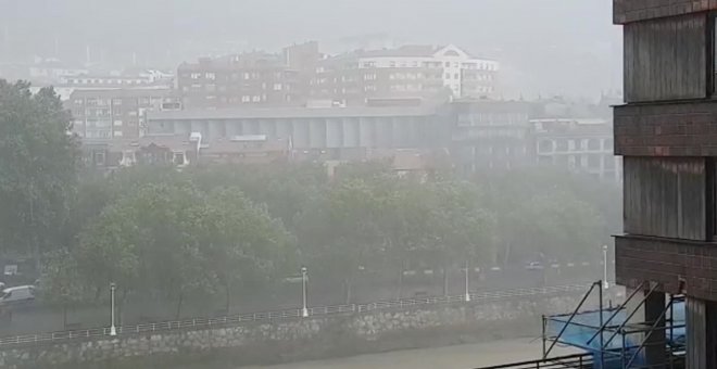 Chubascos intensos por la tarde en Bilbao