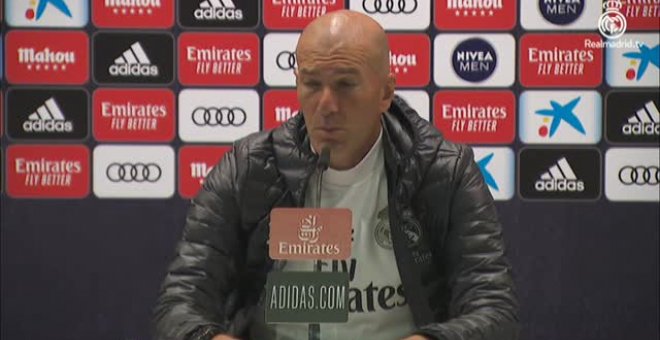 Zidane: "A lo mejor nos cuesta terminar un partido"