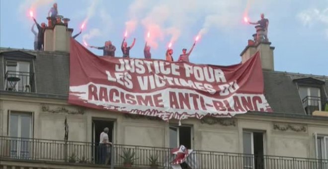 Un grupo de extrema derecha trata de boicotear una protesta contra el racismo en París