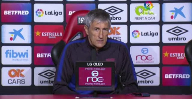 Setién: "Quizá falte un poco de sutileza con el balón"