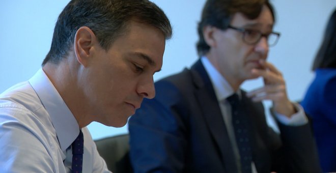 Sánchez preside la última videoconferencia con los dirigentes regionales