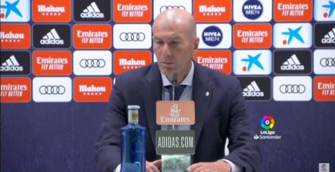 Zidane: "La primera parte fue buena en todo, me quedo con eso"