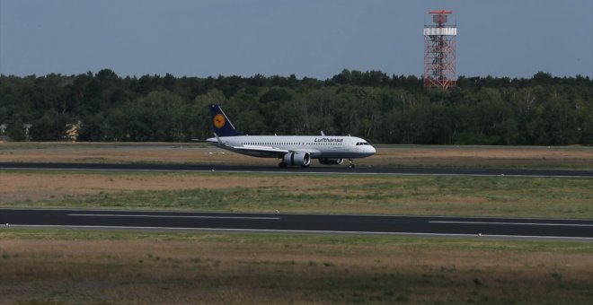 Aeropuerto Berlín-Tegel, el primer día de apertura de fronteras