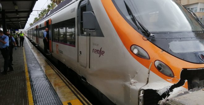 Al menos 16 heridos en un accidente de tren en Mataró