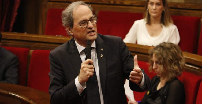 Torra: "Cridaré els ciutadans a les urnes quan tinguem encarrilades totes les solucions per sortir de la crisi"