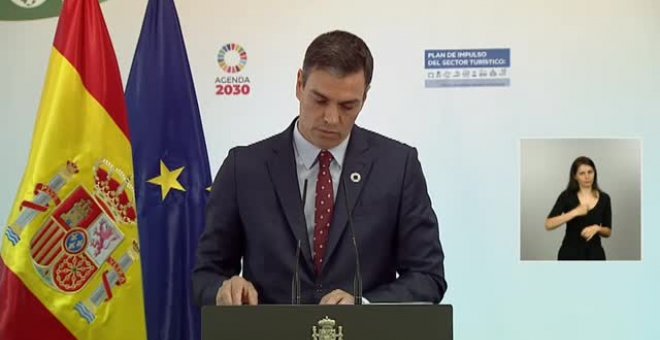 Pedro Sánchez: "Vamos a afrontar la recuperación económica unidos"