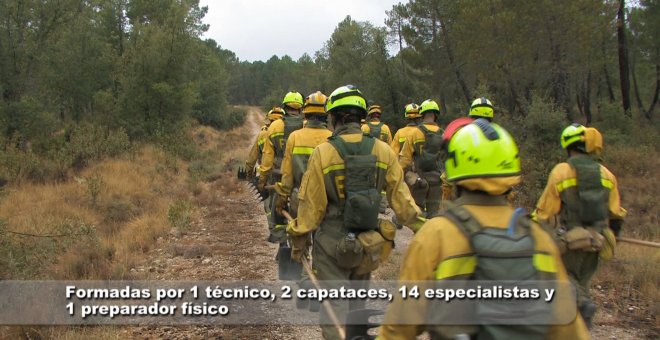 Brigada de refuerzo para incendios forestales