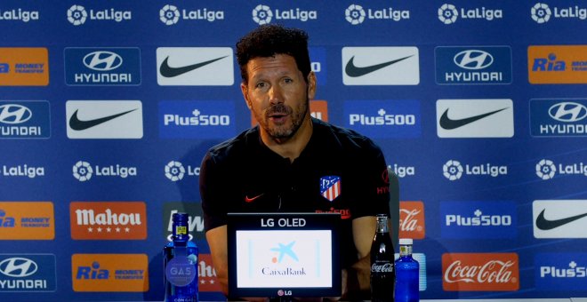 Simeone: "Llorente en su vida se imaginó poder jugar de delantero"