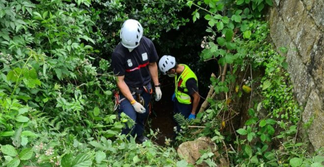 Rescatado un hombre de 80 años que cayó desde un puente en Polaciones