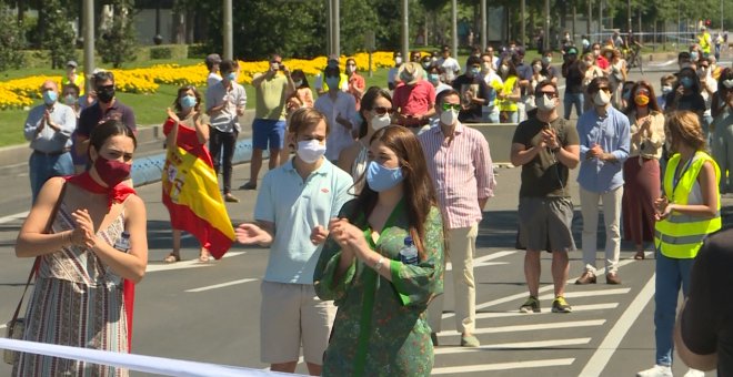 Madrid acoge el primer homenaje a las víctimas del coronavirus