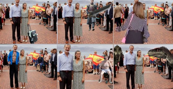 Los memes más descacharrantes de la visita de Felipe VI y Letizia a una playa de Las Palmas de Gran Canaria