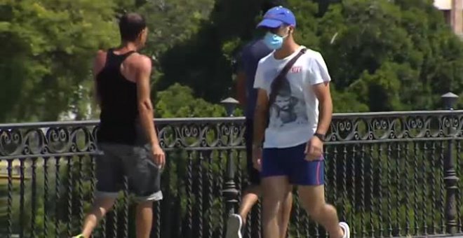 Contraste de temperaturas en España, calor sofocante y granizo